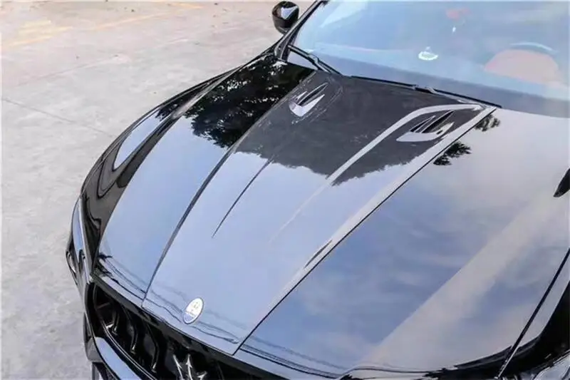 طقم هيكل من ألياف الكربون غطاء محرك السيارة لمازيراتي ليفانتي #5