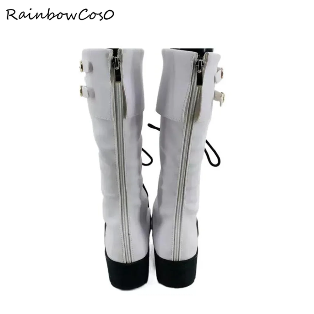 Clear DMMd DRAMAtical Murder Cosplay Shoes Boots Game Anime Halloween RainbowCos0 W4203