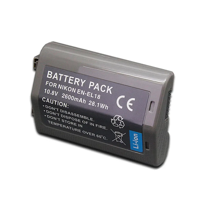 2600mah EN-EL18 EN-EL18D Battery EN EL18a for Nikon D4 D4S D5 D6 D500 D800 D800E D810 D850 Z5 Z6 Z9 CBD12