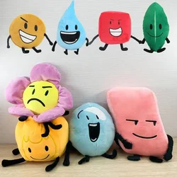 Battle for Dream Island Plush Toy BFDI Leafy Firey Flower Waterdrop Bubble Stuffed Doll Animal Plant Plushie Pillows Kids Gifts