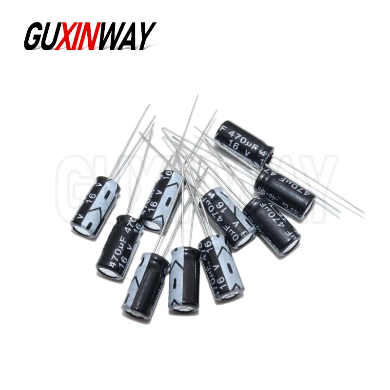 Condensatore elettrolitico da 120 pezzi 16V 25V 50V Kit condensatore elettrolitico in alluminio 12 valori 1uF-470uF DIP Condensatori elettroliti