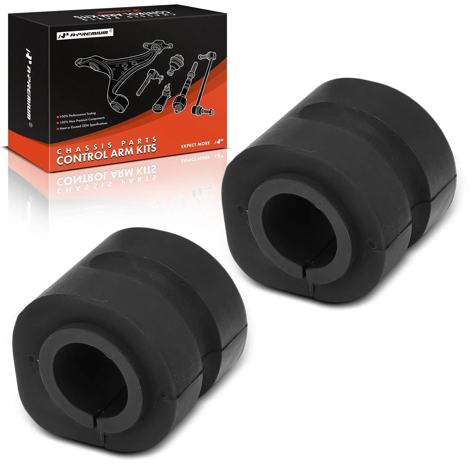 A-Premium 2x Front To Frame Sway Bar Bushing Kit for Dodge Grand Caravan Caravan 1996-2000 Chrysler Town & Country 1996-2000