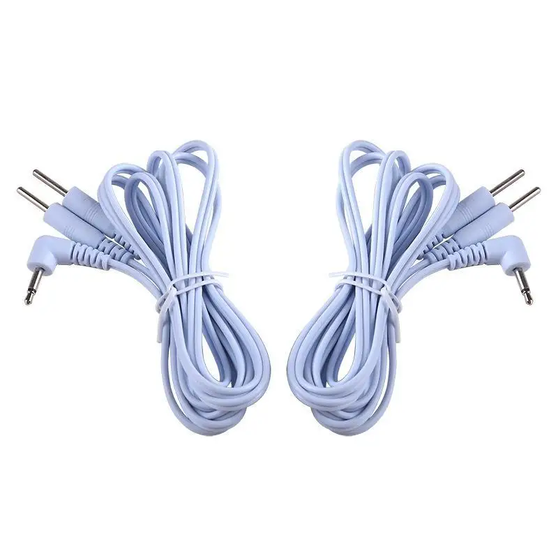 【C】2-Way/4-way 2.0/2.5/3.5mm Plug Wires For Massager Electrical Nerve Muscle Stimulator Electrode Cable Line For Electrode Pads