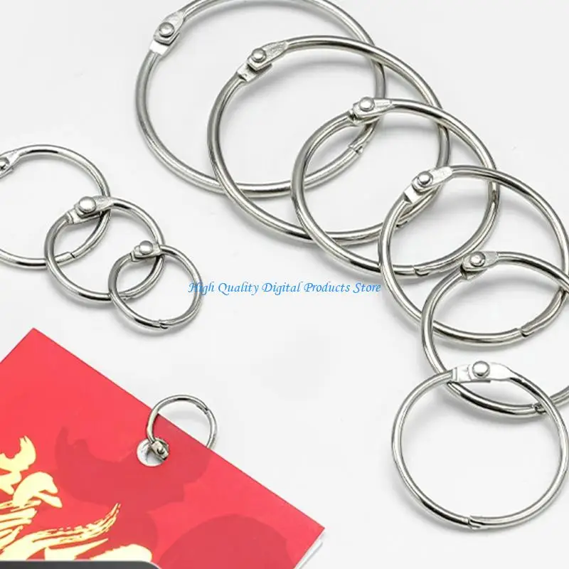 U2JE Heavy Duty Metal Binder Rings for Document Paper Organization Office Supplies