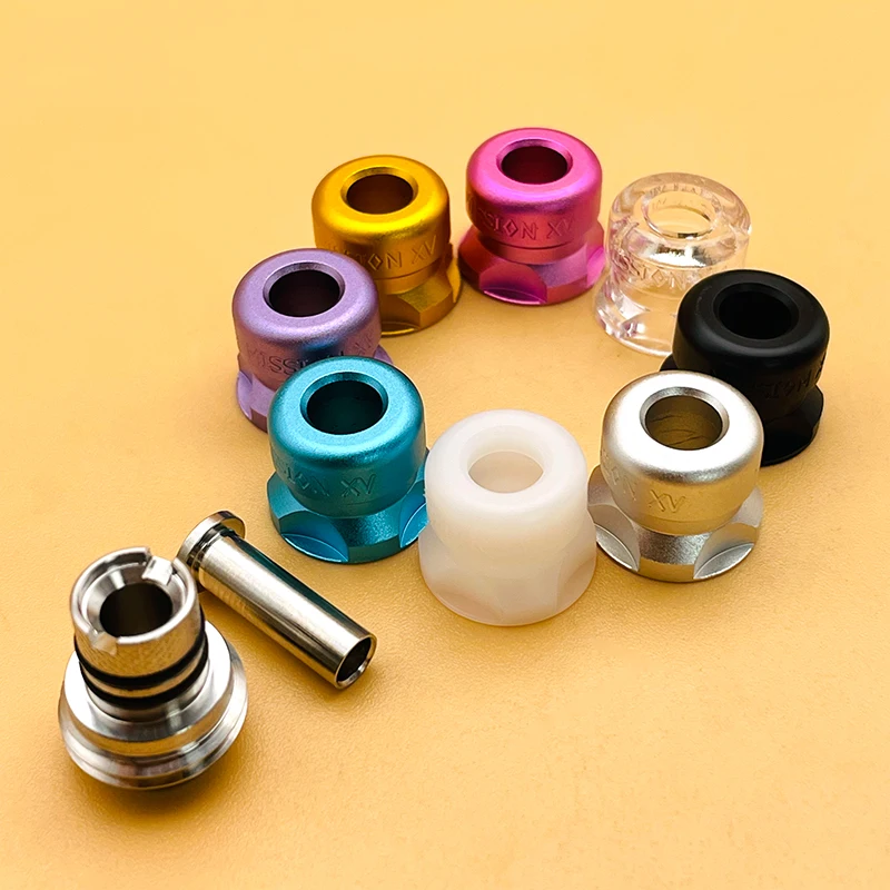 DSX Mission Tips V2 Mini Nuke Drip Tip dla SXK BB / Billet Box Mod Ustnik 316SS Aluminium POM PC Materiał E-Cig Akcesoria