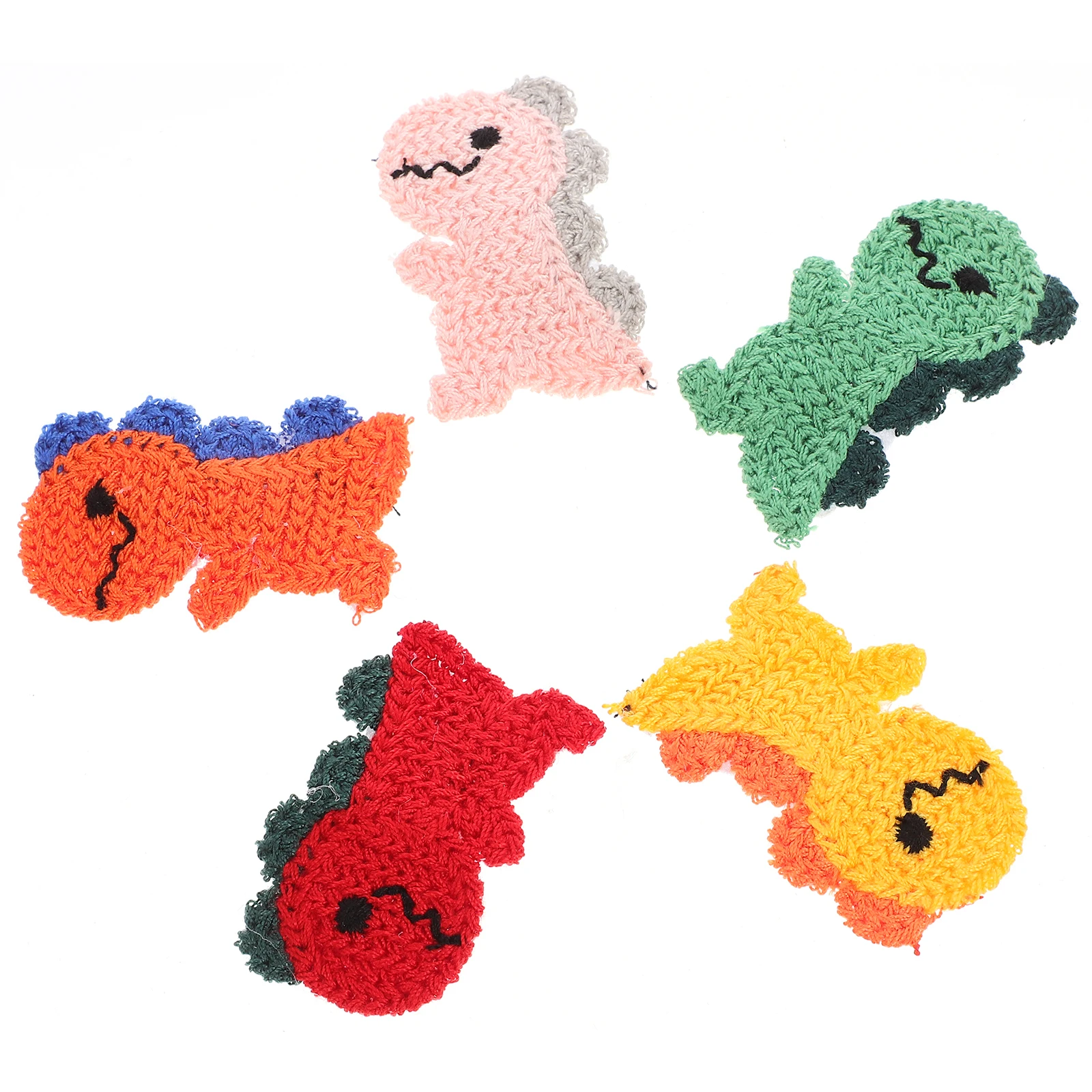 

10pcs Dinosaur Hairpin Snap Clips Wool Accessories Comfort Metal Material Lightweight Hair Accessories for Girls Teen Parties