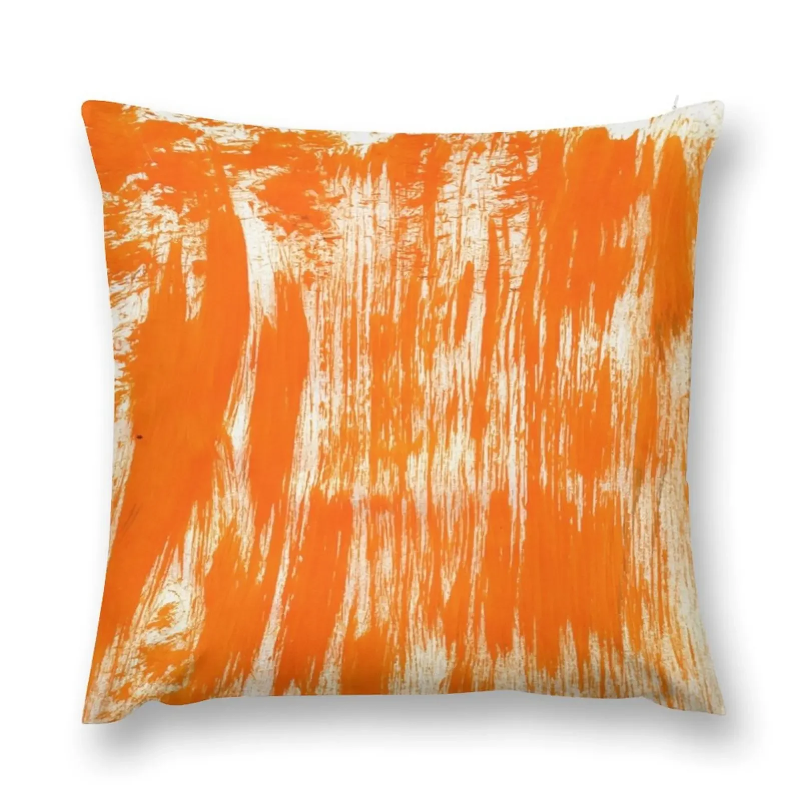 Orange Paint Brush Throw Pillow luxury sofa pillows Sofas Covers ornamental pillows pillow