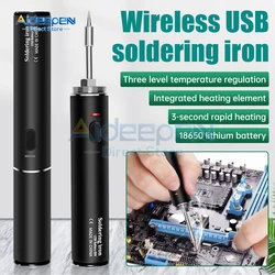 Wireless Charging Electric Soldering Iron Solder Iron USB 5V 8-10W Fast Charging lithium battery Portable Repair Welding Tools