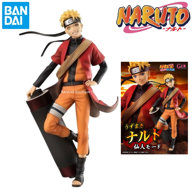 

Brand New Genuine Spot Bandai MegaHouse G.E.M. NARUTO Sage Mode Uzumaki Naruto Anime Action Model Figure Gift Collection