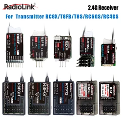 RadioLink RC 리시버 R8FGH R8FG R8EF R8FM R8SM R8XM R7FG R6FG R6F R4FGM 2.4G 리시버