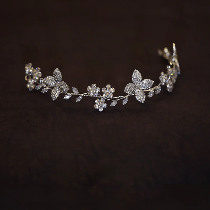 Diademas de cristal suave para niñas, diademas de novia de circón, accesorio para el cabello, recién llegado