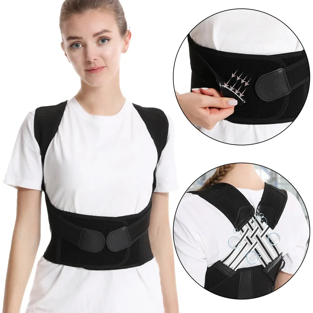 Back Brace Posture Corrector for Women and Men Shoulder Straightener Adjustable Full Back Support Upper and Lower Pain Relief view 4
