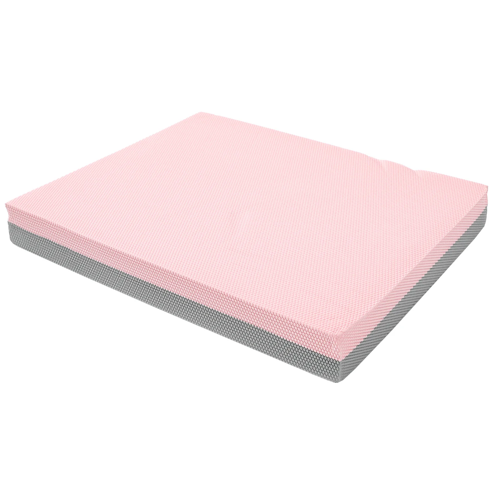 Balanskissen, grau, rosa, weiches Yoga-Knieschutzpolster für Haushalt, Yoga, Pilates, Übung, Balance-Training, Stabilitätspolster