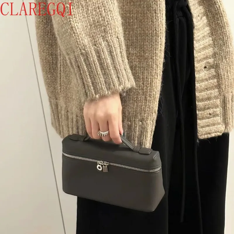 CLAREGQI  New Model Leather Bag Women Retro Handbags For Women Canvas Makeup  Ladies Bag Cattle Hide Crossbody Bags For Women