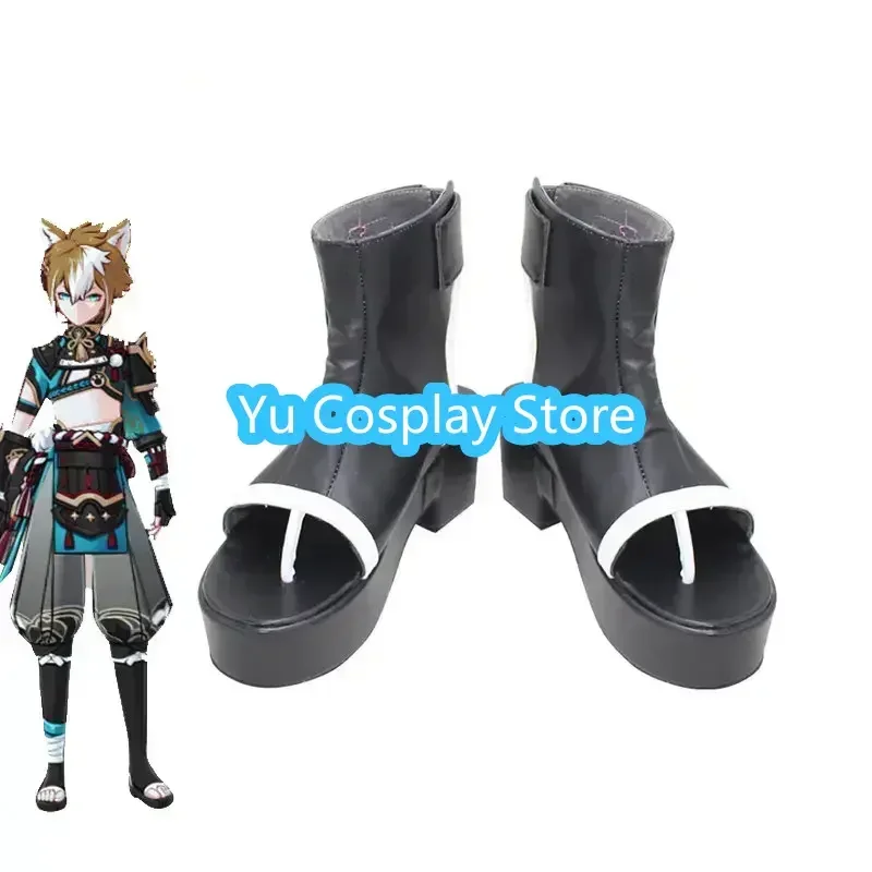 

Yu-Cosplay Game Genshin Impact Gorou Обувь для косплея Обувь из искусственной кожи Хэллоуин Карнавальные ботинки Реквизит для косплея на заказ