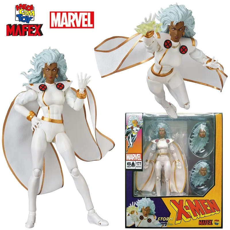 Medicom Toy Mafex 177 Storm Comic Ver. X-Men 1/12 6 Inches 16Cm Marvel Anime Original Action Figure Model Toy Gift Collection