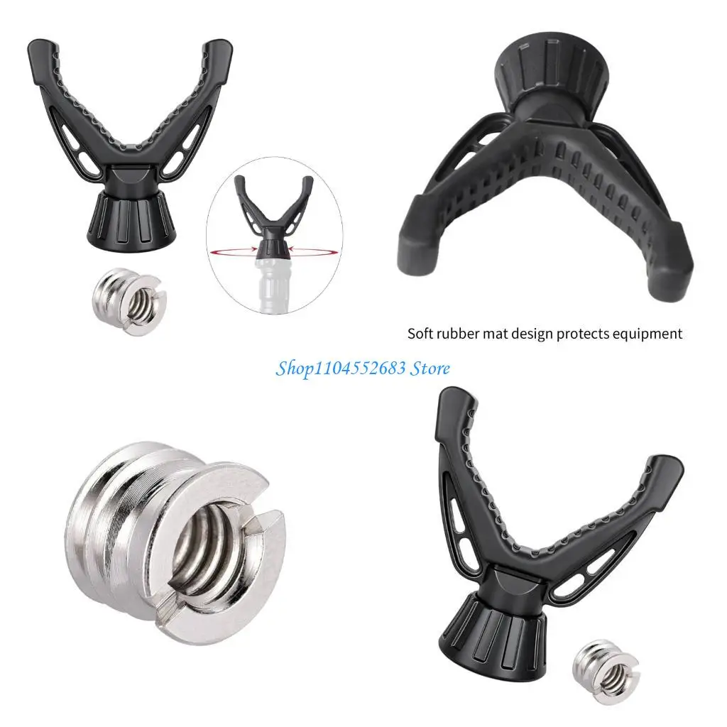 

Y6GD Camera Equipment Mount Offering Full Rotation Soft Grips and Adapter Function