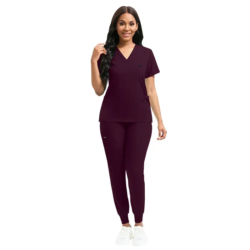 Veelkleurige Unisex Apotheek Met Korte Mouwen Verpleegkundige Uniform Ziekenhuisarts Werkkleding Orale Tandheelkundige Chirurgie Uniformen Medische Scrubs Sets