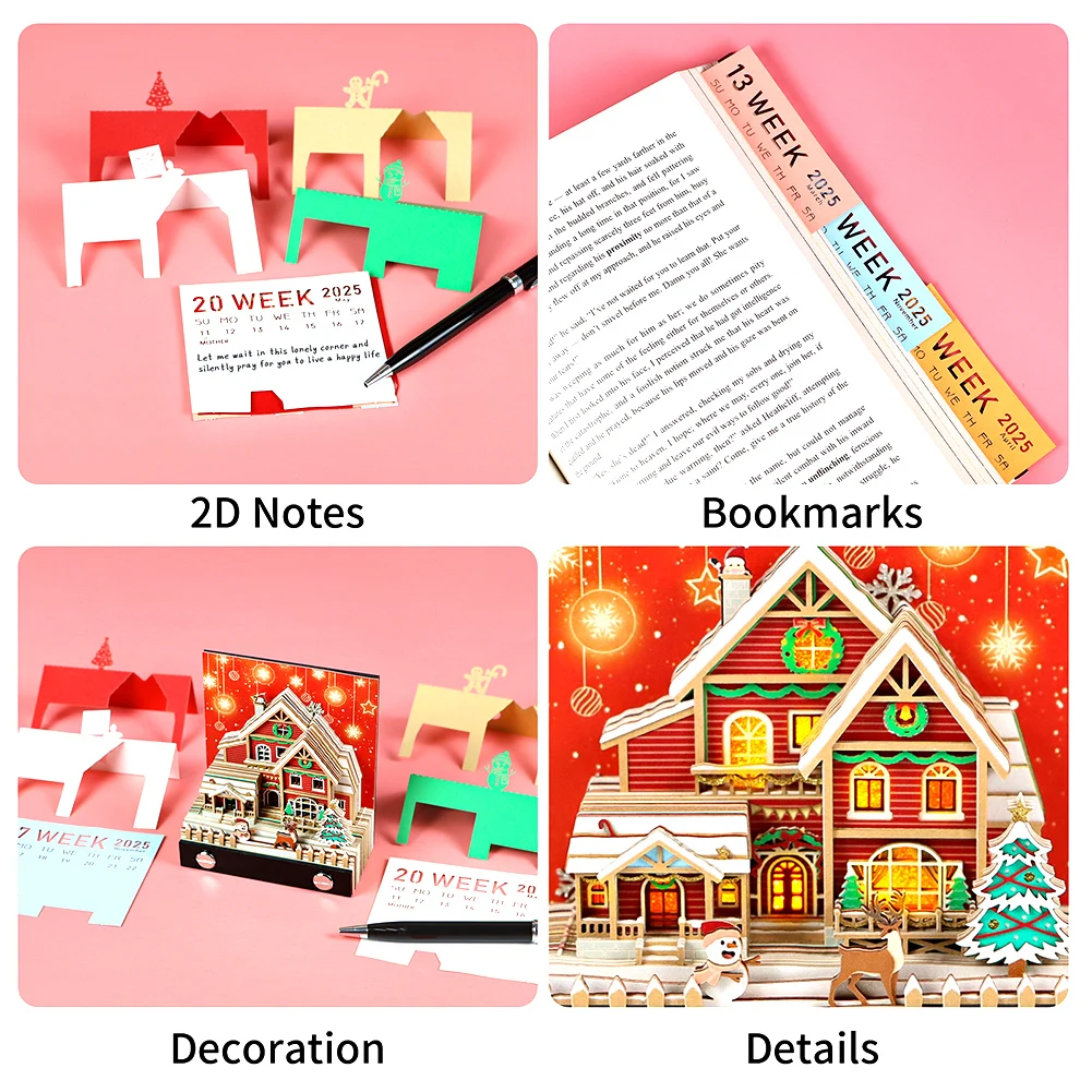 3D Memo Pad Art Stickys Notes 3D Cute Tear Paper Carving Stickys DIY Note Pad For Room Office Decoration