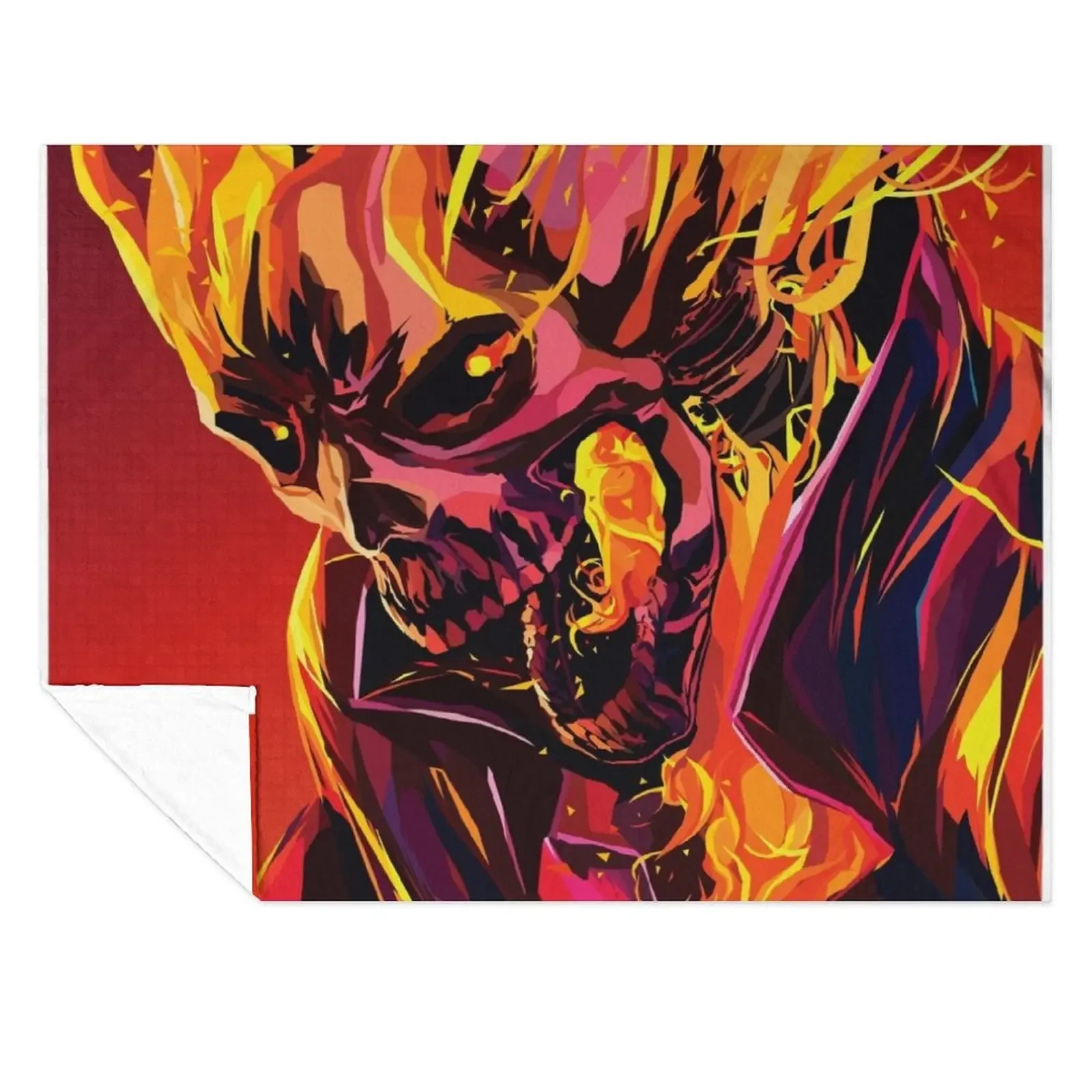 

Ghost Rider Throw Blanket manga warm winter Furrys for winter Blankets