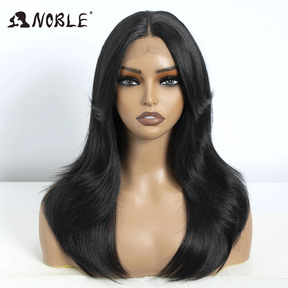 Noble Synthetic Lace Front Wig Long Straight lace Wig Cosplay part Wig Blonde Wigs For Women Lace Wig synthetic Lace Wig