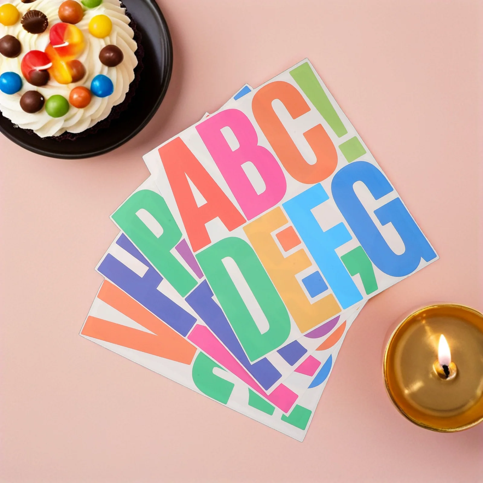 

Waterproof Letter Stickers 16 Sheets Self Adhesive Alphabet Decals for Scrapbooking Bulletin Boards Craft Decorations