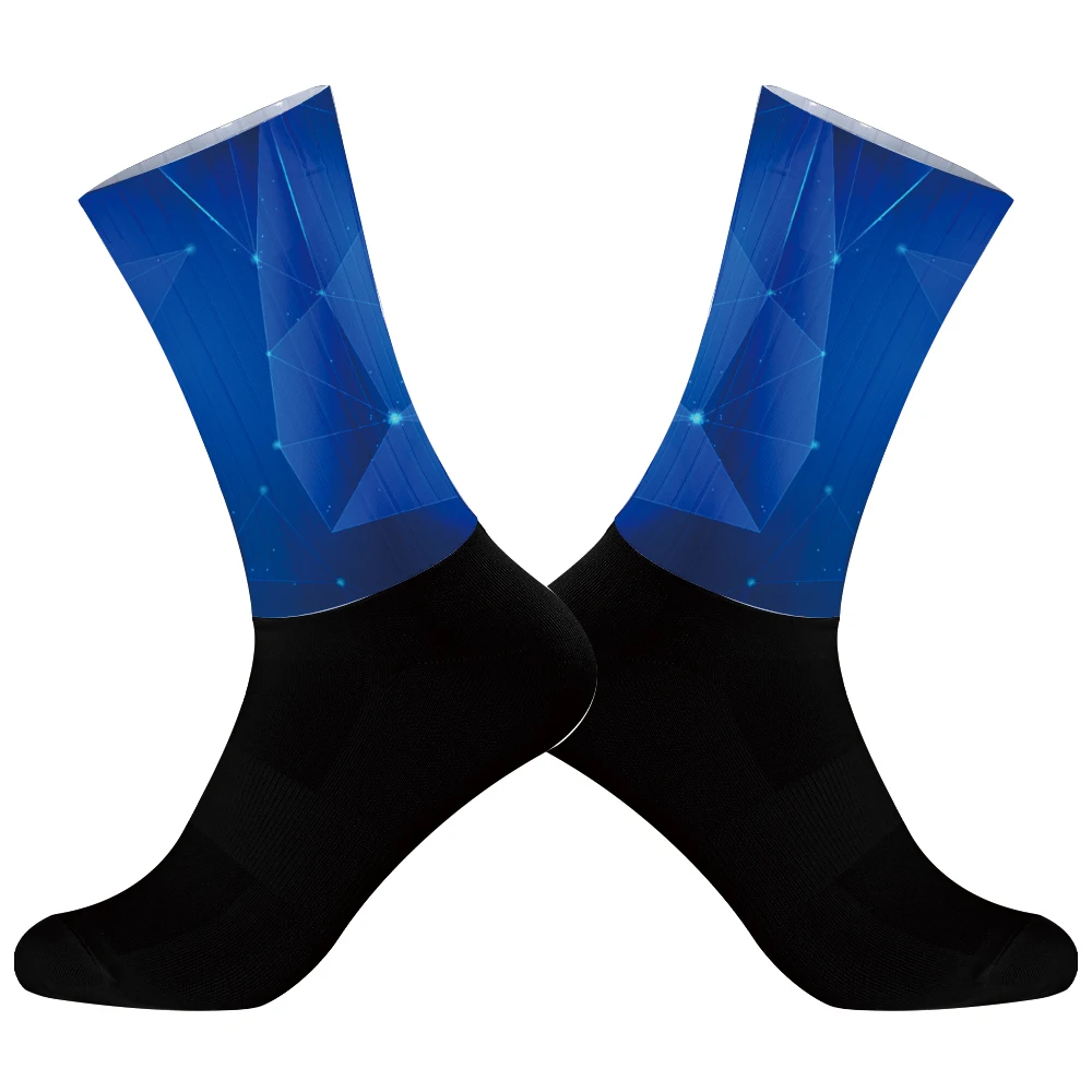 2024 New Left and Right Feet Cycling Socks Men Women Sports Compression Bike Running Socks