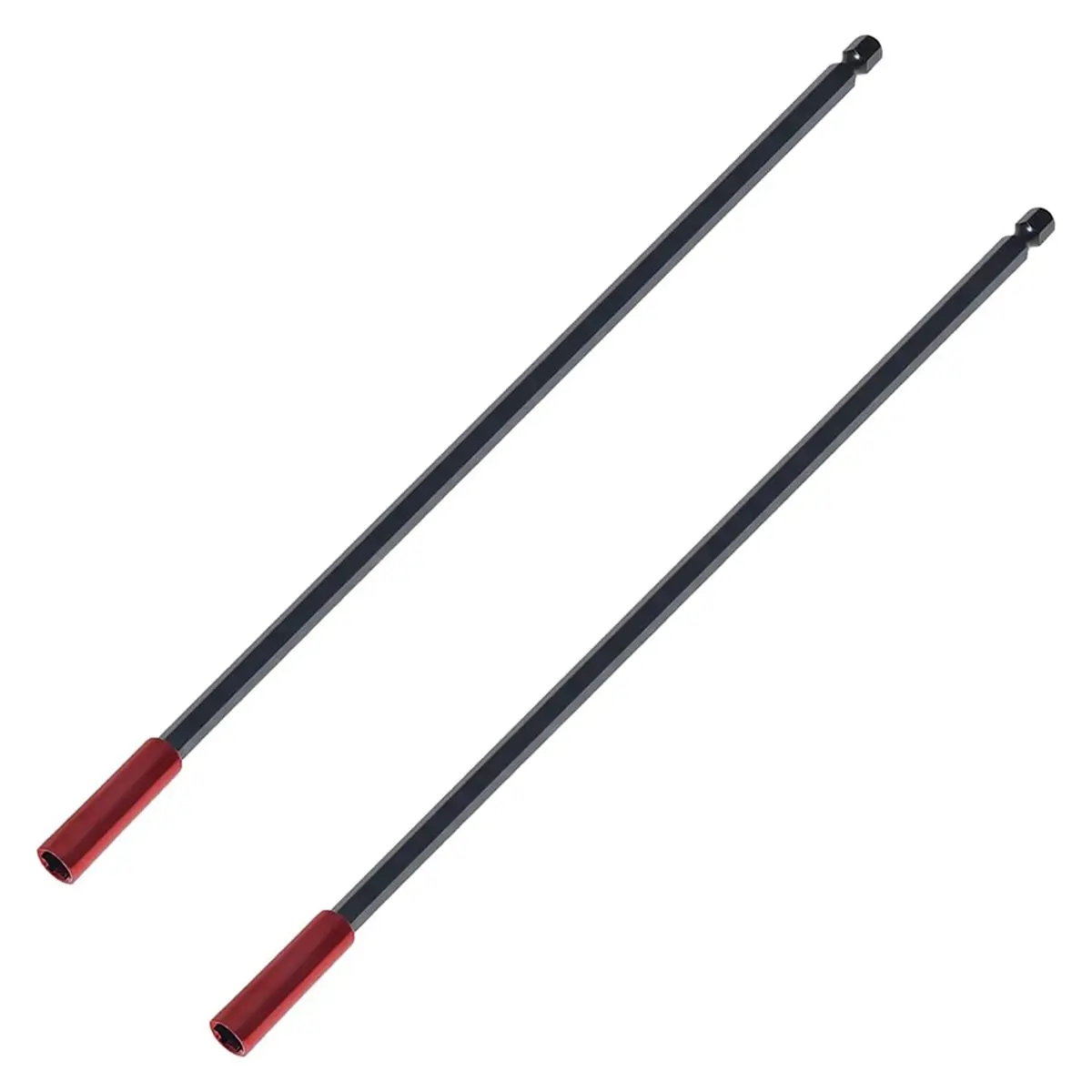 A50U 2 PCS Magnetic Drill Bit Extension Holder, 300mm 12inch Long, 1/4 Inch Quick-Change Hex Shank