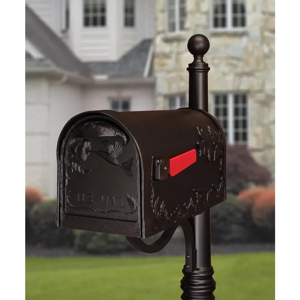 

Special Lite Hummingbird Curbside Mailbox - Copper Cast Aluminum Mailbox for Post Mount - SCB-1005-CP