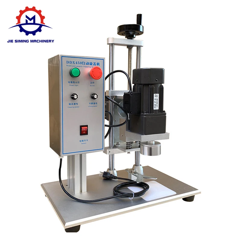 Table Top Electric Round Bottle Capping Machine/Round Head Screw Cap Bottle Sealer Machine