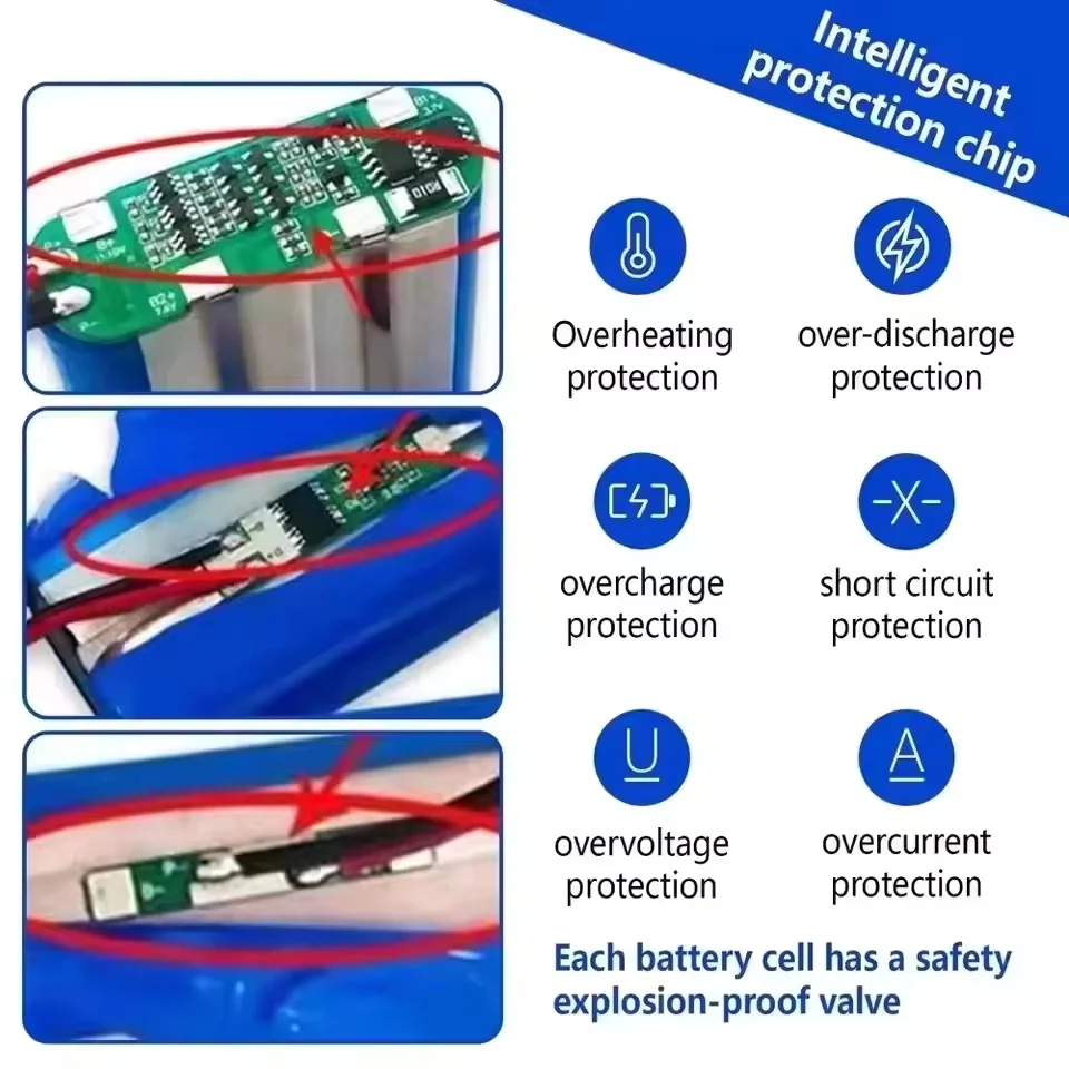 24V 29800mAh 18650 Li-Ion Battery Portable
