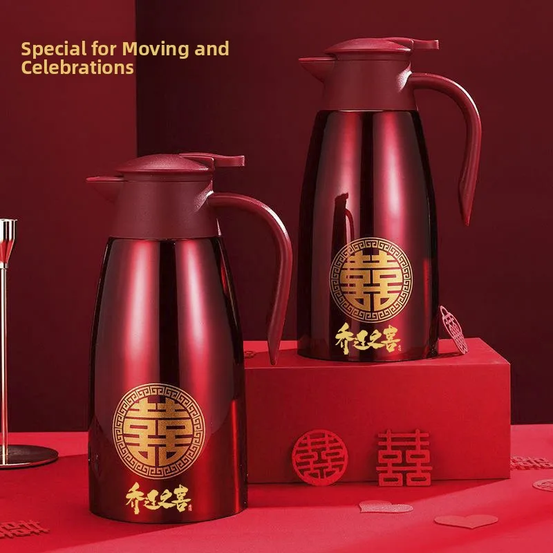 

Red 304 Stainl Steel Insulated Water Bottle for Moving New Home Hot Water Bottle Household Use SUOBITE Brand from China
