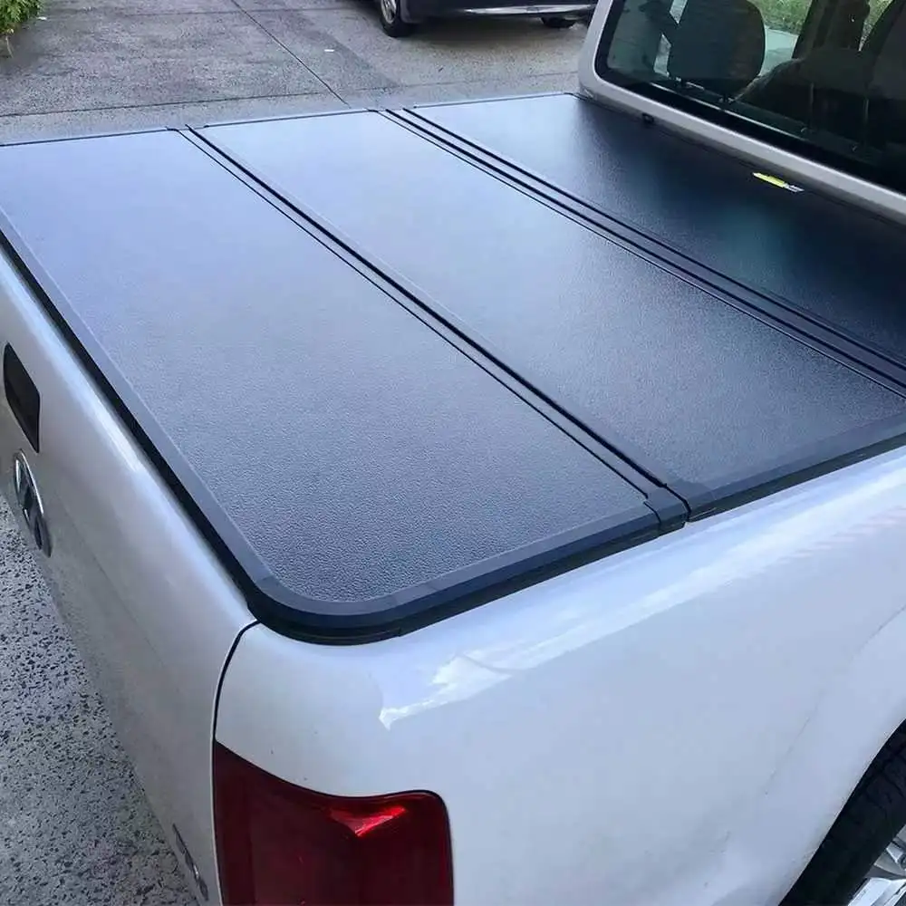 4x4 offroad custom-fit aluminum tri-fold lid tail box roller shutter  tonneau cover for Hilux revo vigo sr5