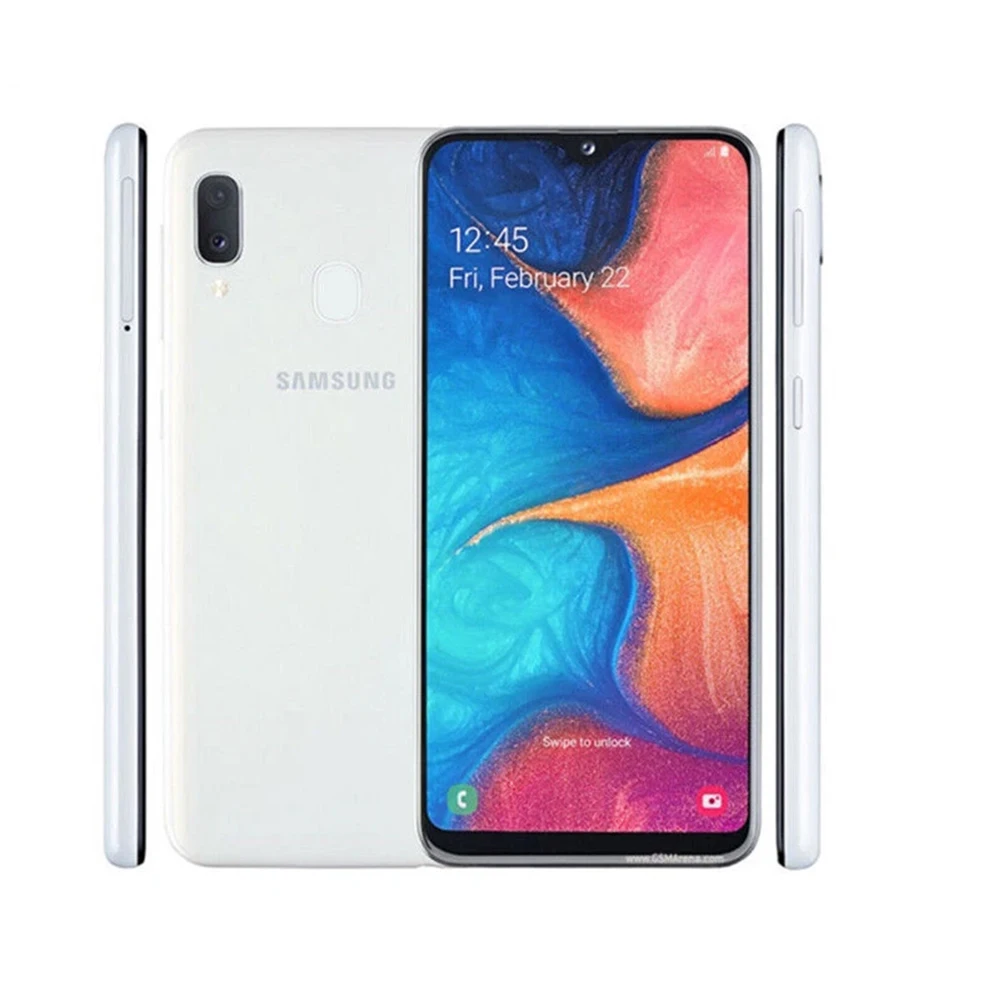 Samsung Galaxy A20e Smartphone Android Inteligente 5.8 polegadas 3000mAh 720x1560 Versão Global 2SIM NFC Original Desbloqueado