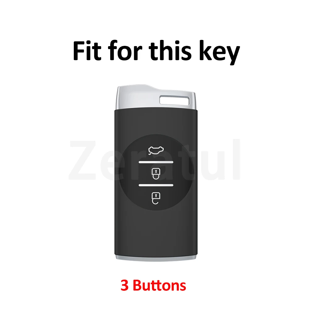 Shell For Chery Tiggo 4 5X 7 Pro 8 Exeed Txl Tx Lx Gun Grey TPU Shell Fob Auto Accessories Car Key Remote Case Cover Protector