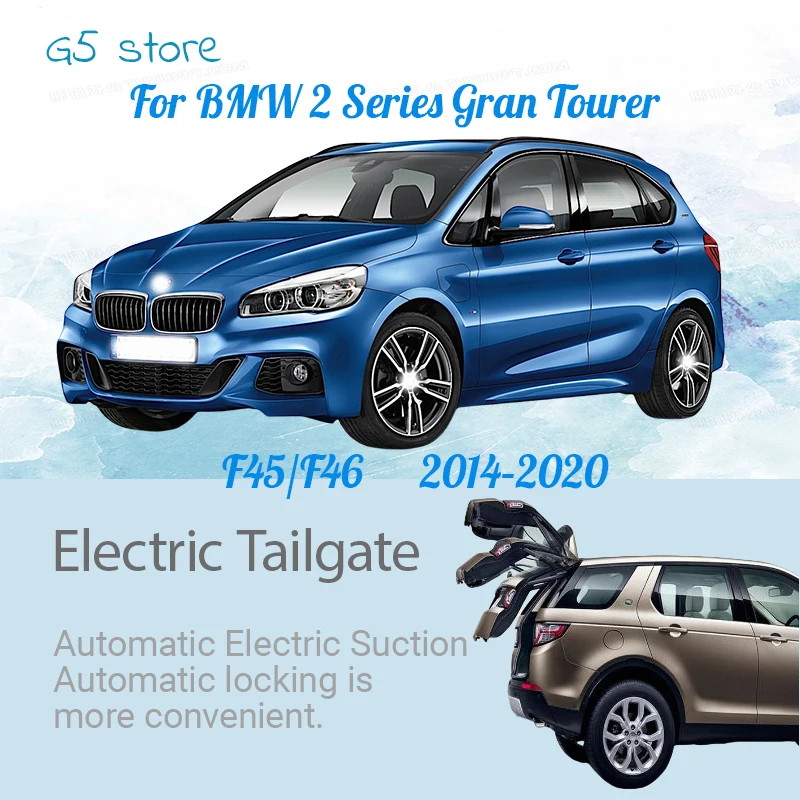 Modification of Anti-pinch Electric Tailgate Automatic Trunk of Vehicle For BMW 2 Series Gran Tourer F45/F46 2014-2021