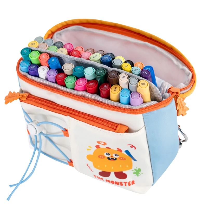 

24/48-Color Acrylic Marker Set - Liquid-Ink Vibrant Pigment, Professional Hand-Painting Art Tools, Creative Drawing Material Kit