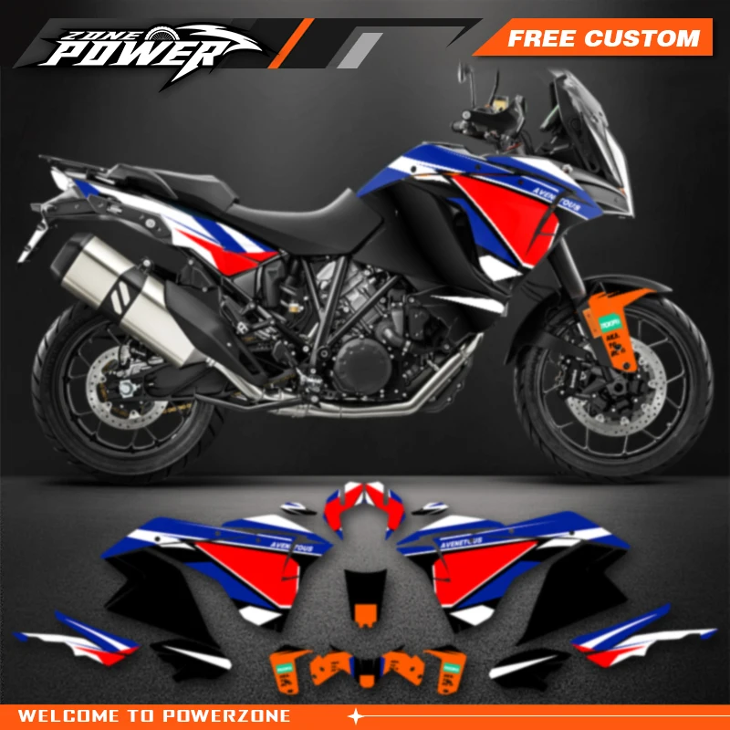 Powerzone Graphics Motorcycle Decal Sticker Deco Kits For KTM ADV1290 ADVENTURE ADV-R ADV-S 2017 2018 2019 2020 Customized 05