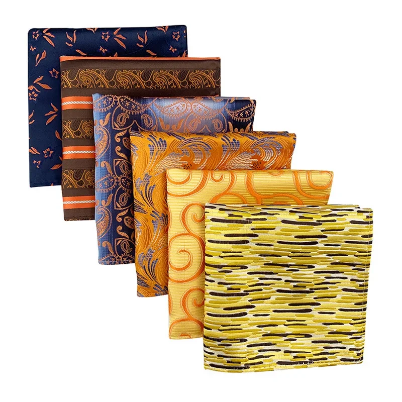 하이 퀄리티 클래식 손수건, 폴리에스터 꽃, Hanky 신사, 비즈니스 웨딩 파티 포켓 스퀘어 졸업 선물, 25cm