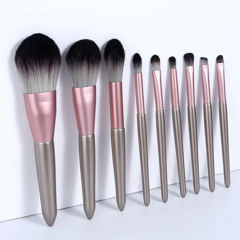 9 Pçs/set Pincéis de Maquiagem Conjunto de Ferramentas Pó Cosmético Sombra de Olho Fundação Blush Blending Beleza Make Up Brush Maquiagemayarсakatка