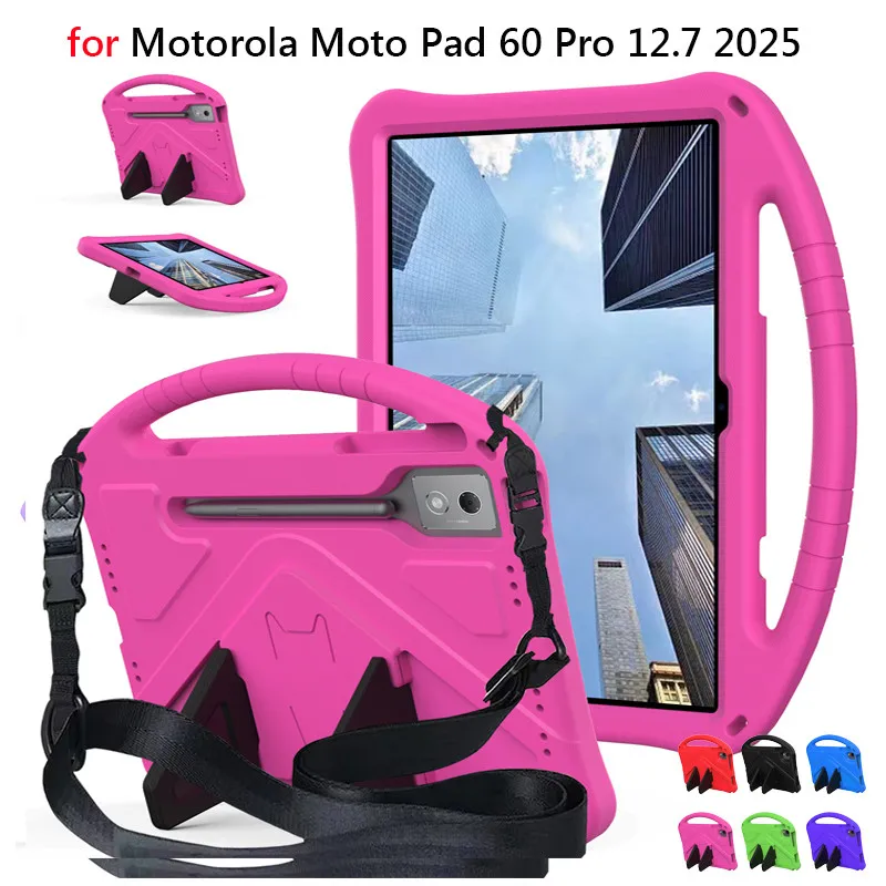 

Чехол для Motorola Moto Pad 60 Pro 2025 12,7 дюймов Pad60 Pro XT2571-1 Корпус из ЭВА Чехол из ЭВА Мягкий силиконовый чехол для детского защитного планшета