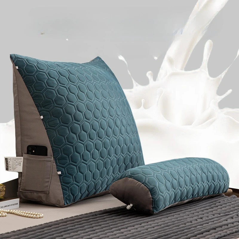 

Спинка Прохладное ощущение лета Ледяной шелк Латекс Не легко деформируется Подушка для кровати Изголовье кровати Диван Поясная подушка Дышащая подушка