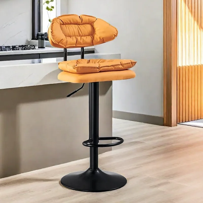 

Luxury Bar Make Up Chair Swivel Home High Kitchen Stools Stool Beauty Salon Comtable Adjustable Step Modern BY-429