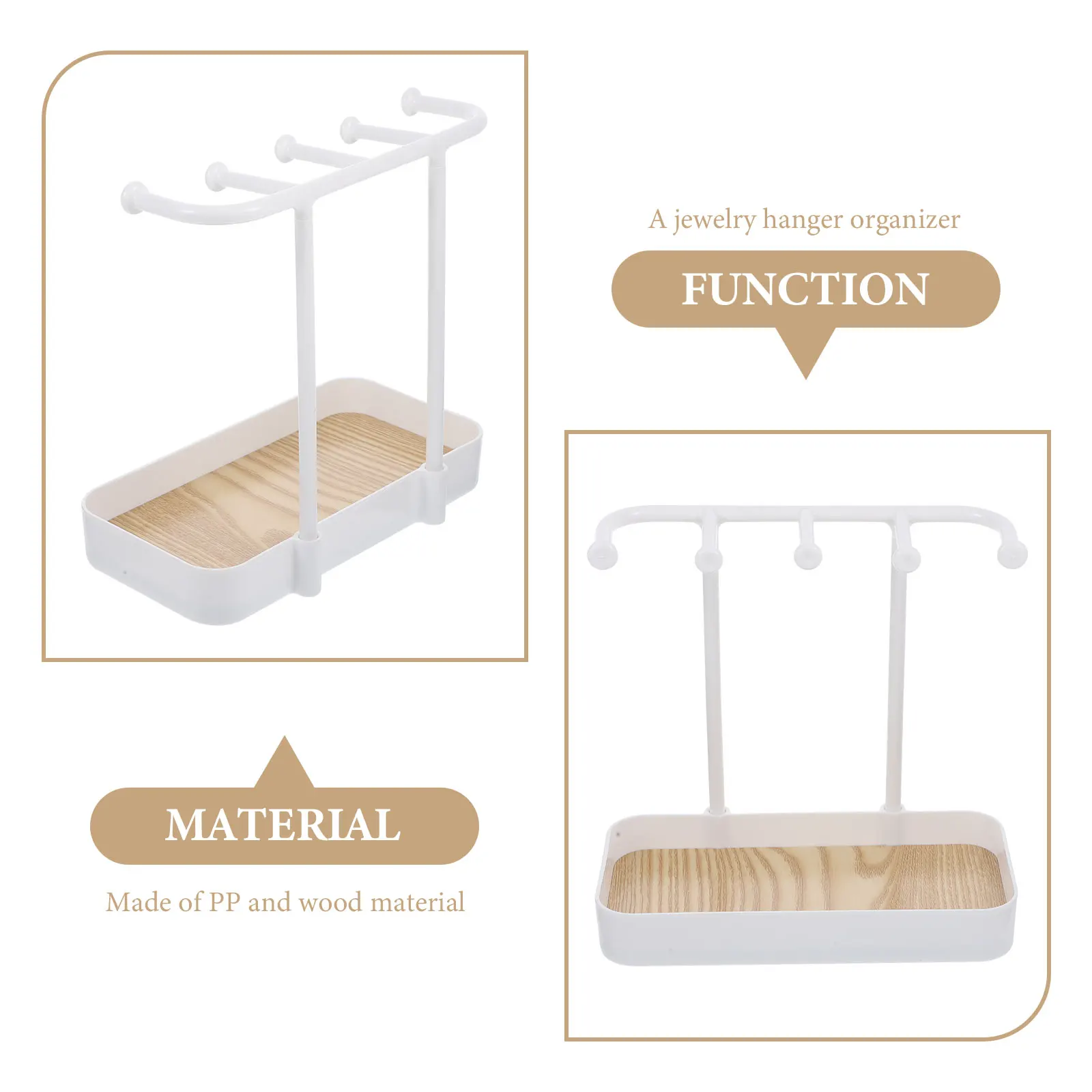 

Sturdy Jewelry Storage Stand ganizer Necklaces Earrings Bracelets Display Rack Desktop Holder Home Supplies