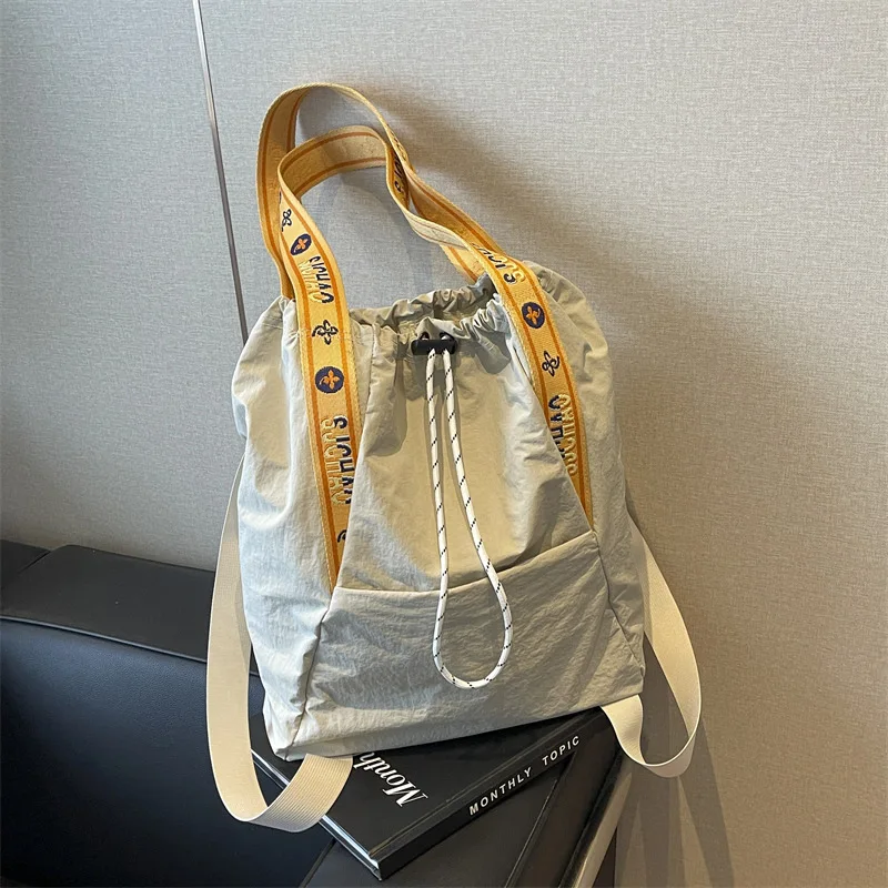 

Tote Bag for Women Shoulder Bags Leisure Nylon Drawstring Backpack Versatile Sports Bags for Women Shoulder Bag Сумка Bolsos Sac