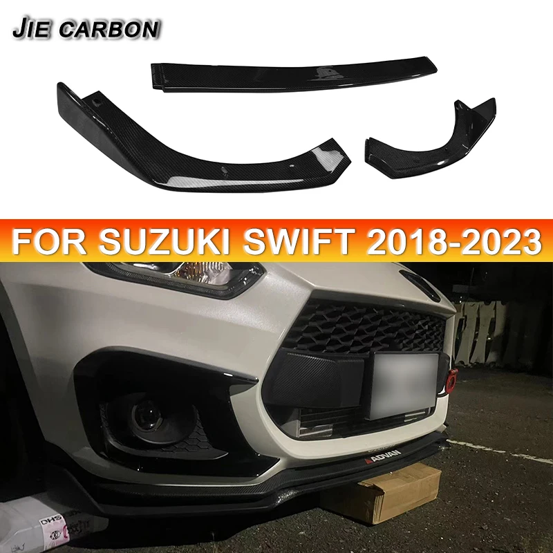 For Suzuki Rain Bird Sport ZC33S 2018-2024 Racing Style Car Front Bumper Diffuser Front Lip Decorative Exterior Auto Accessories
