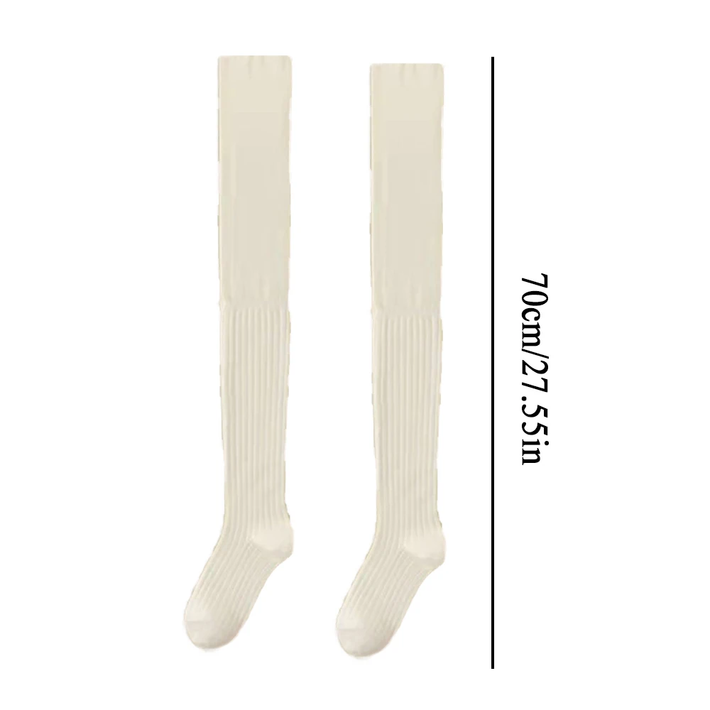 Black White Stockings Women Girls Thigh High Long Socks JK Japanese Leggings Summer Thin Loose Costumes Sweet Ballet Hosiery