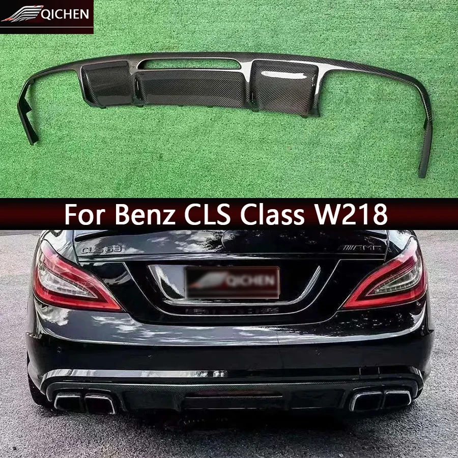 

For Mercedes Benz CLS Class W218 CLS320 CLS350 Carbon Fiber Back lip Car Rear Bumper Diffuser Rear Splitters Spoiler body kit