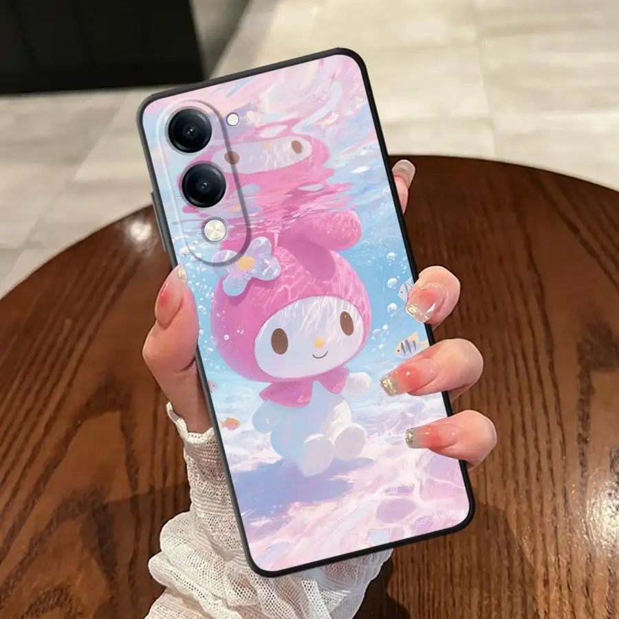 Мягкий чехол для телефона Melody Hello Kitty для Vivo Y30 Y12 Y15S Y20 Y21 Y16 Y17 Y31 Y36 Y19 Y27 Y22 Y02 Y11 Y33S Y35