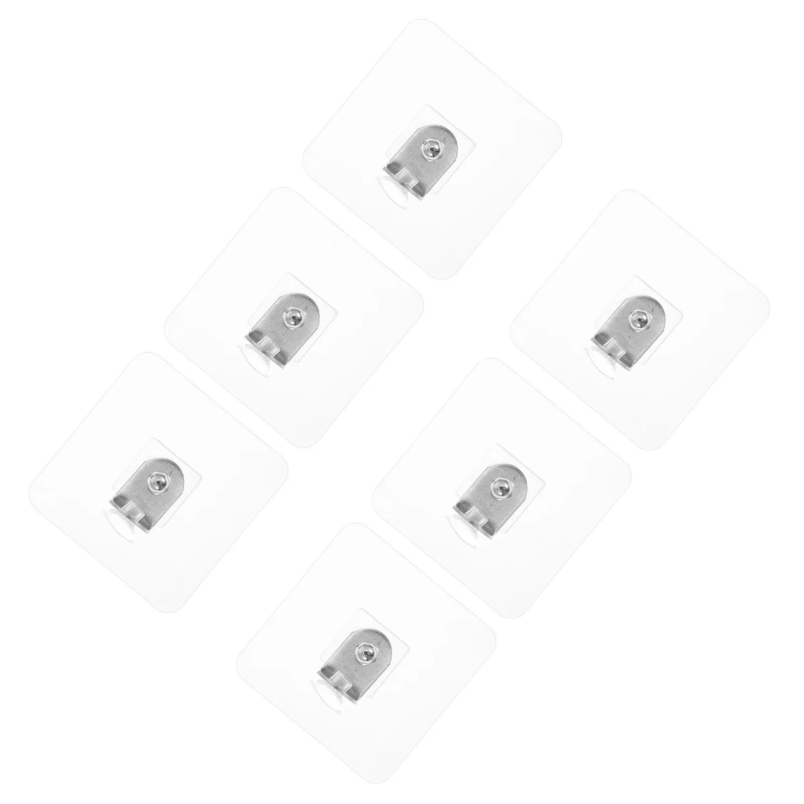 

6 Pcs Shelf Tray Brackets Fixed Partition Support Non-Perforated Floating Fixing